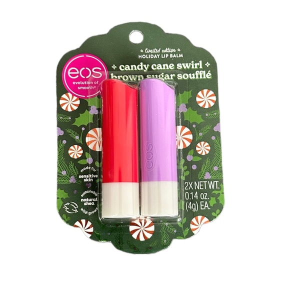 eos Makeup Eos Holiday Lip Balm Limited Edition Candy Cane Swirl